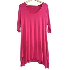 Soft Surroundings Womens Pink Long Blouse Size Tall Medium